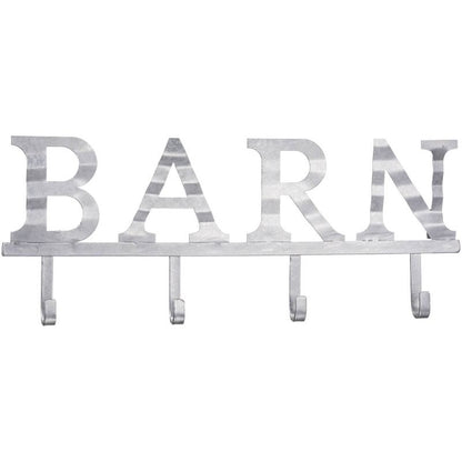 Corrugated Metal 4 Hook Sign