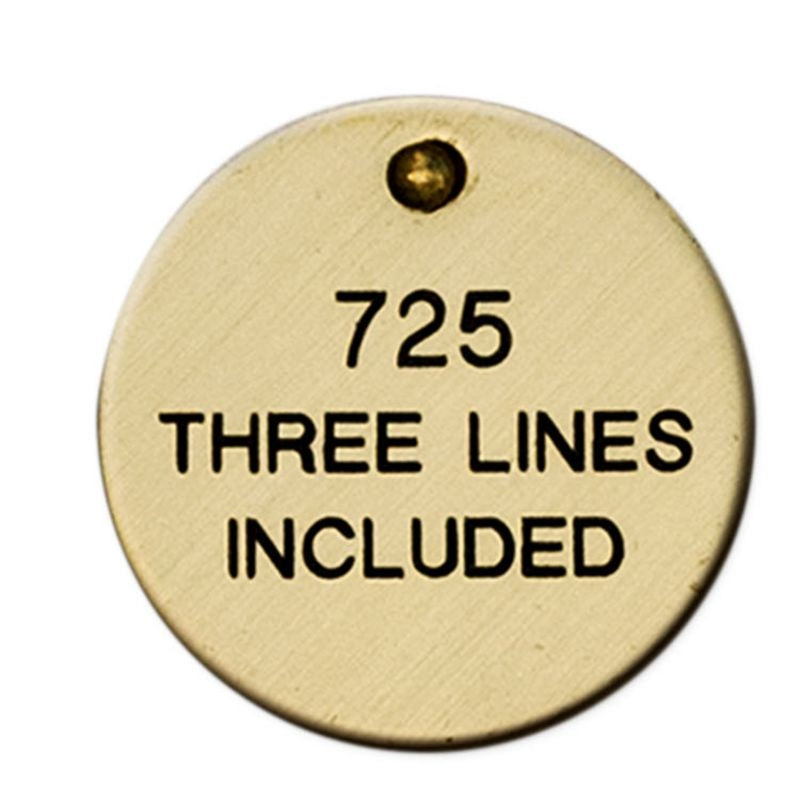 Personalized 1 1/4in Heavyweight Tag