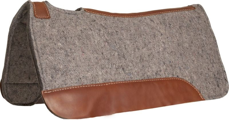 Mustang Blue Horse Contoured Felt Pad Gray
