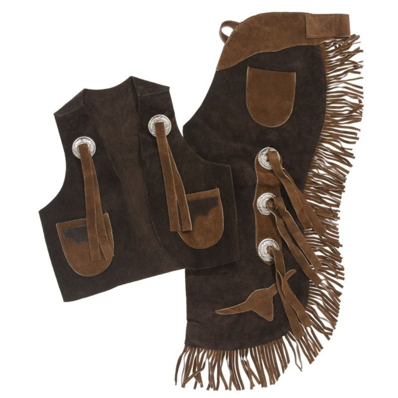 Tough1 Longhorns Youth Vest/Chap Set