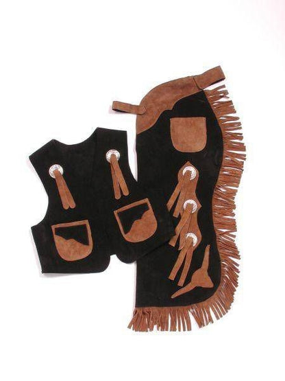 Tough1 Longhorns Youth Vest/Chap Set