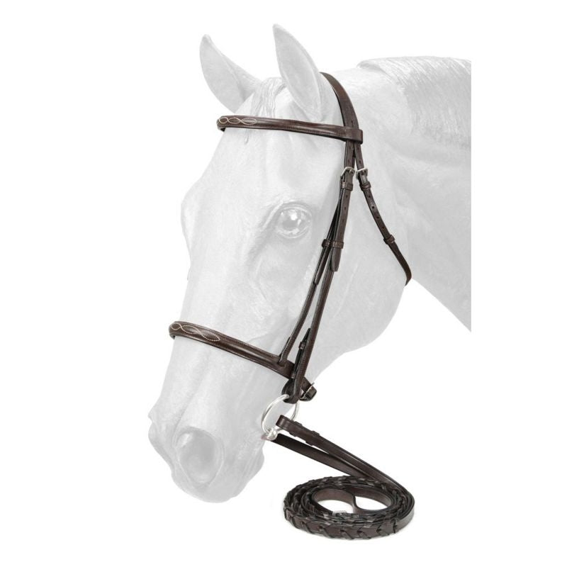 EquiRoyal Fancy Stitched Raised Bridle