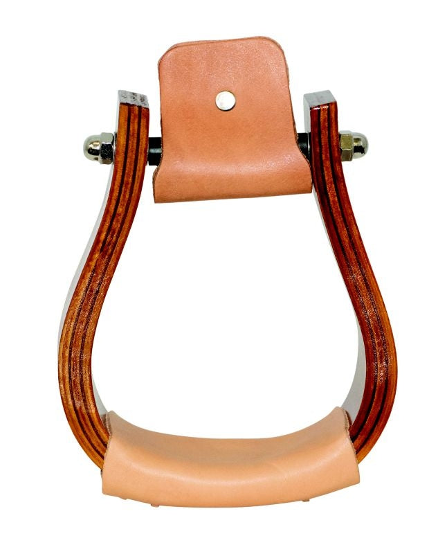 Equi-Sky 2 1/2in Wooden Visalia Stirrups
