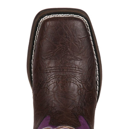 Durango Big Kids Sq Toe Western Boots