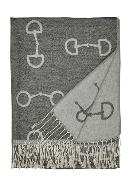 Lila Snaffle Bit Pashmina Scarf