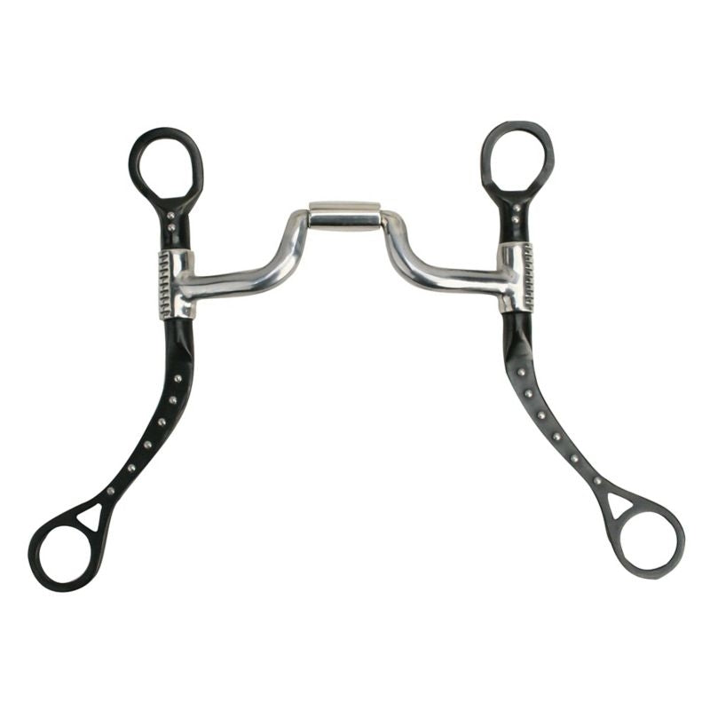 Myler Flat Shank Narrow Med Ported Barrel Bit