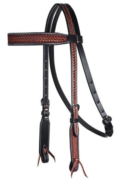 Pro Choice Basket Weave Browband Headstall