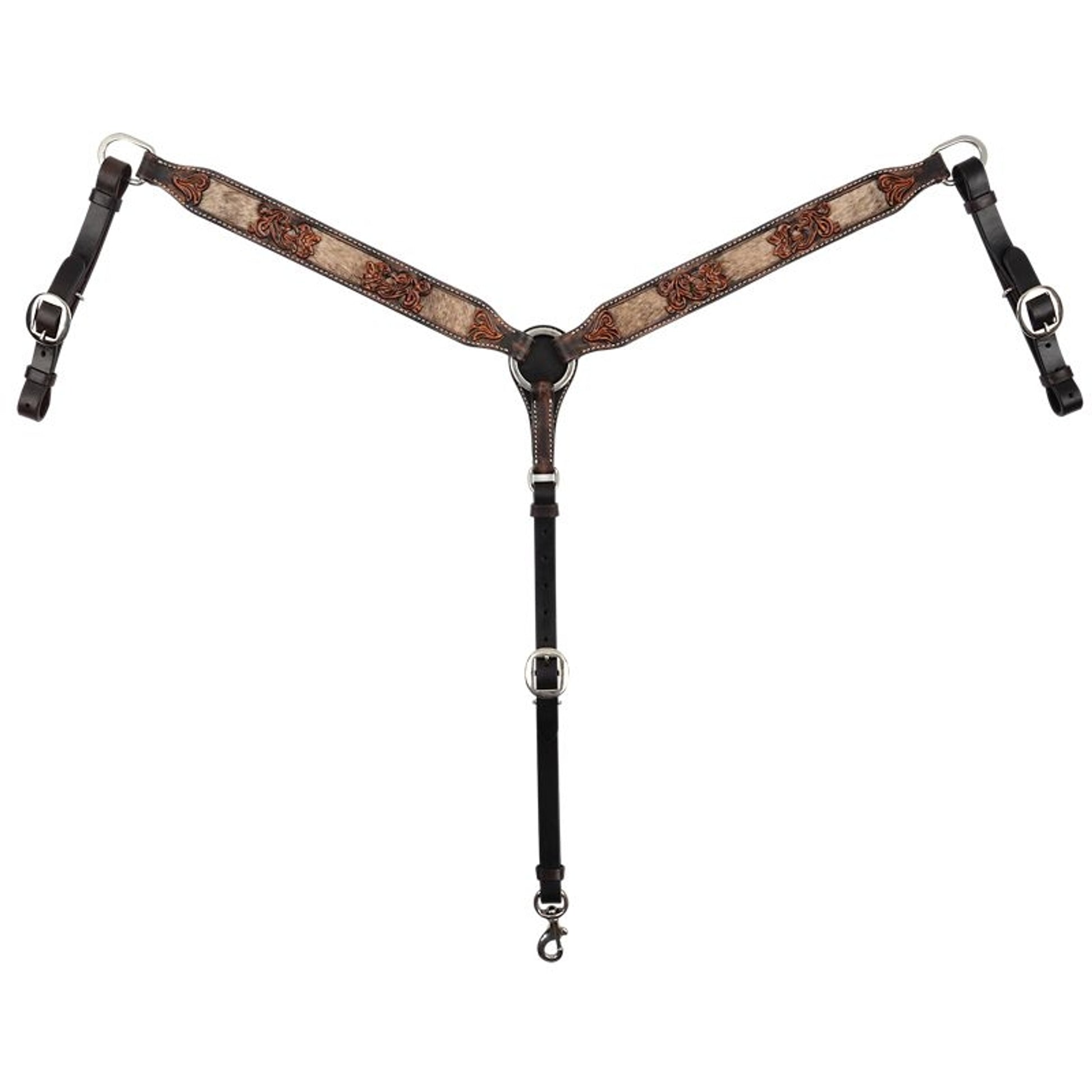 Circle Y Inlaid Filigree Breast Collar