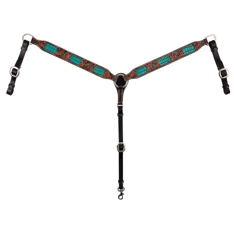 Circle Y Inlaid Gator Breast Collar