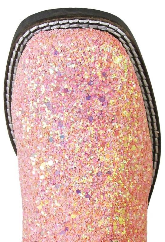 Smoky Mountain Kids Ariel Pink Glitter Boots