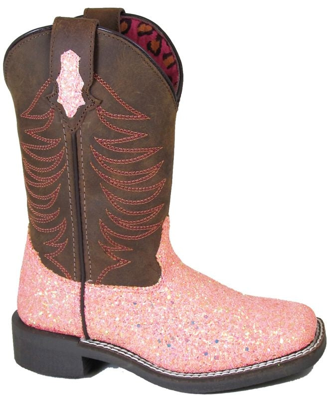 Smoky Mountain Kids Ariel Pink Glitter Boots