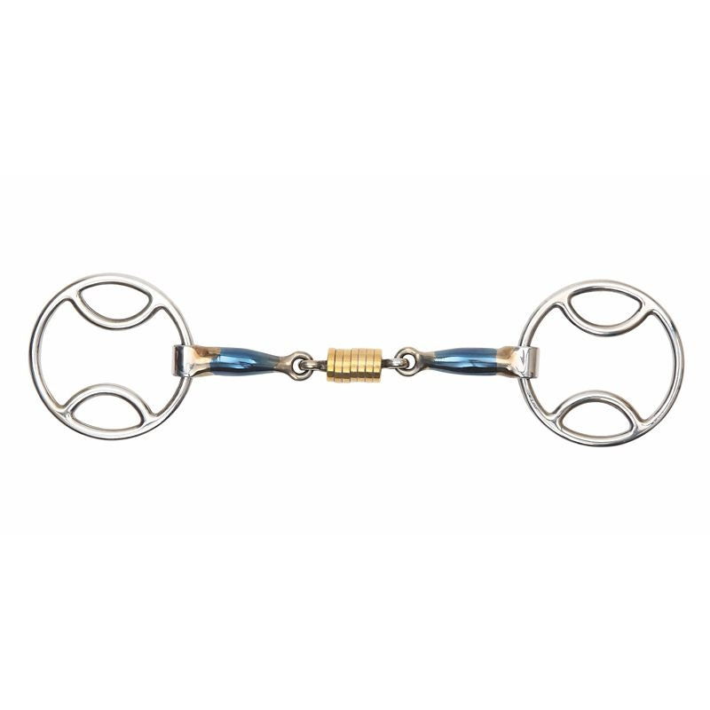 Shires Blue Sweet Iron Bevel Roller Link Bit