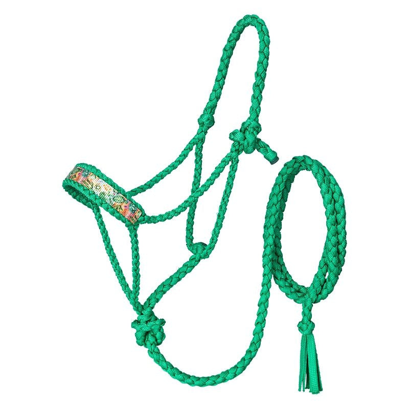 Tough1 Printed Mule Tape Halter with Lead