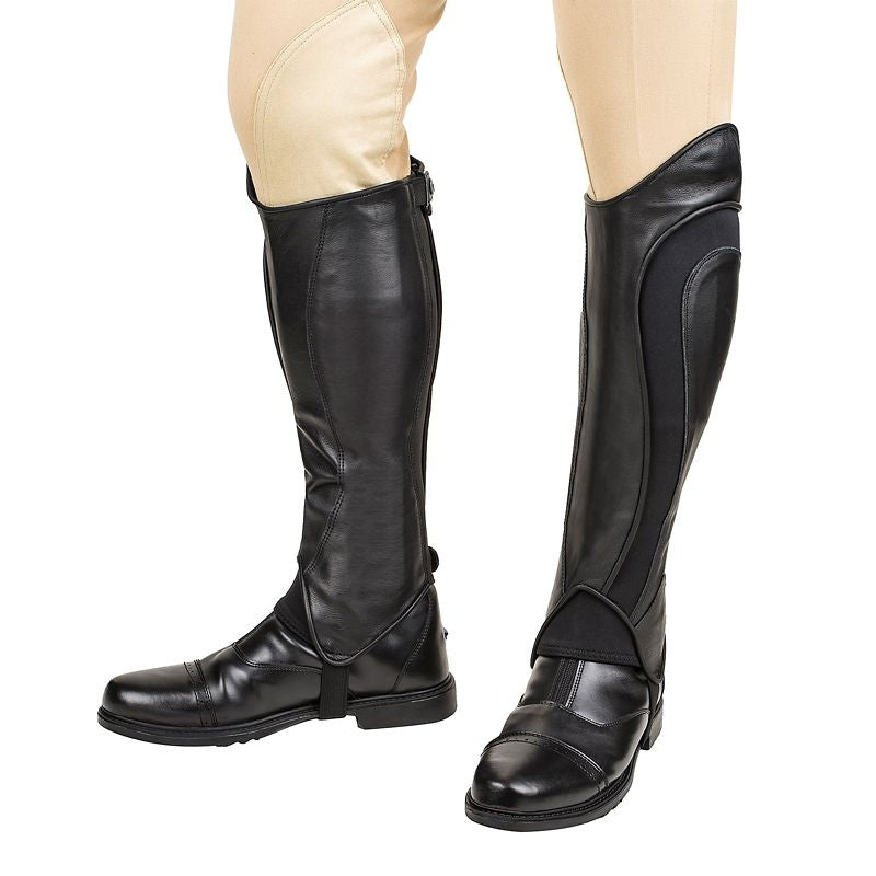 TuffRider Men's Derby Black Half Chaps