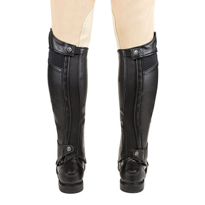 TuffRider Men's Derby Black Half Chaps