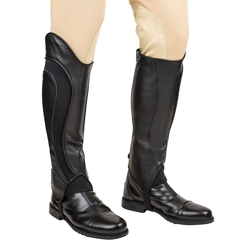 TuffRider Men's Derby Black Half Chaps