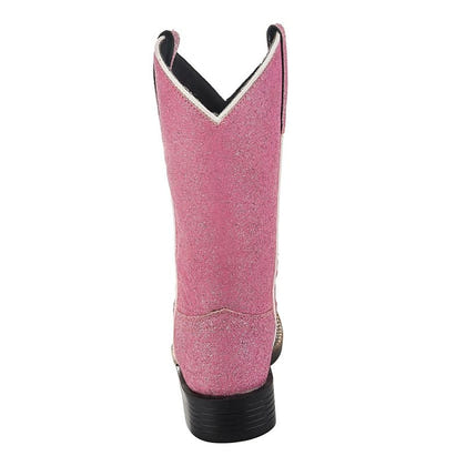 Tuffrider Youth Pink Glitter Western Boots