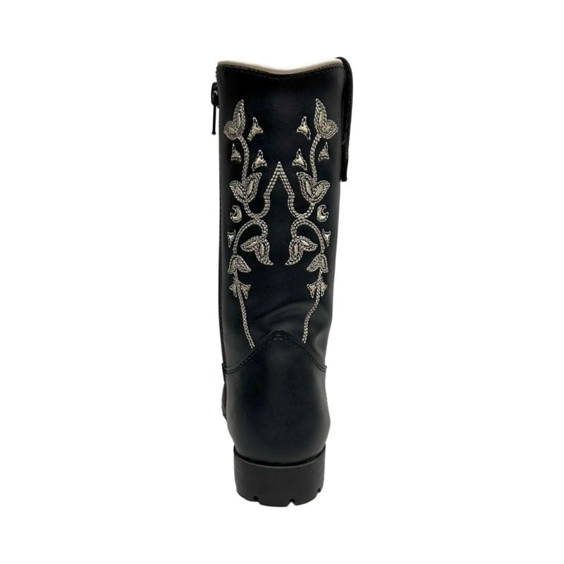 TuffRider Kids Black Floral Western Boot
