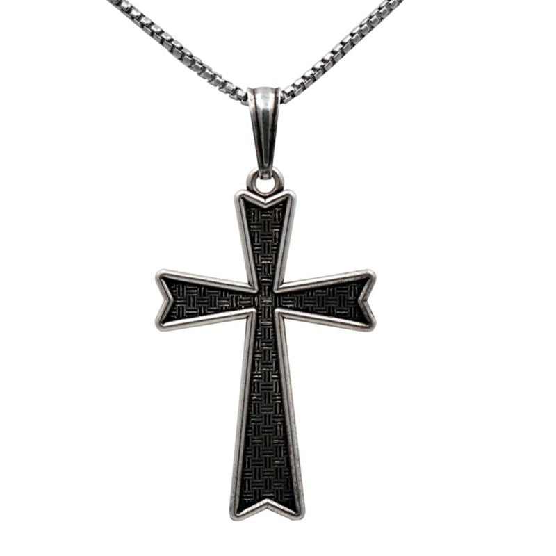 Kelly Herd Mens Cross Pendant Necklace