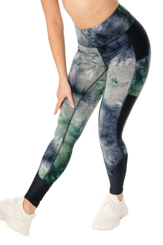 Horseware Ladies Silcon Riding Tights Large Green/