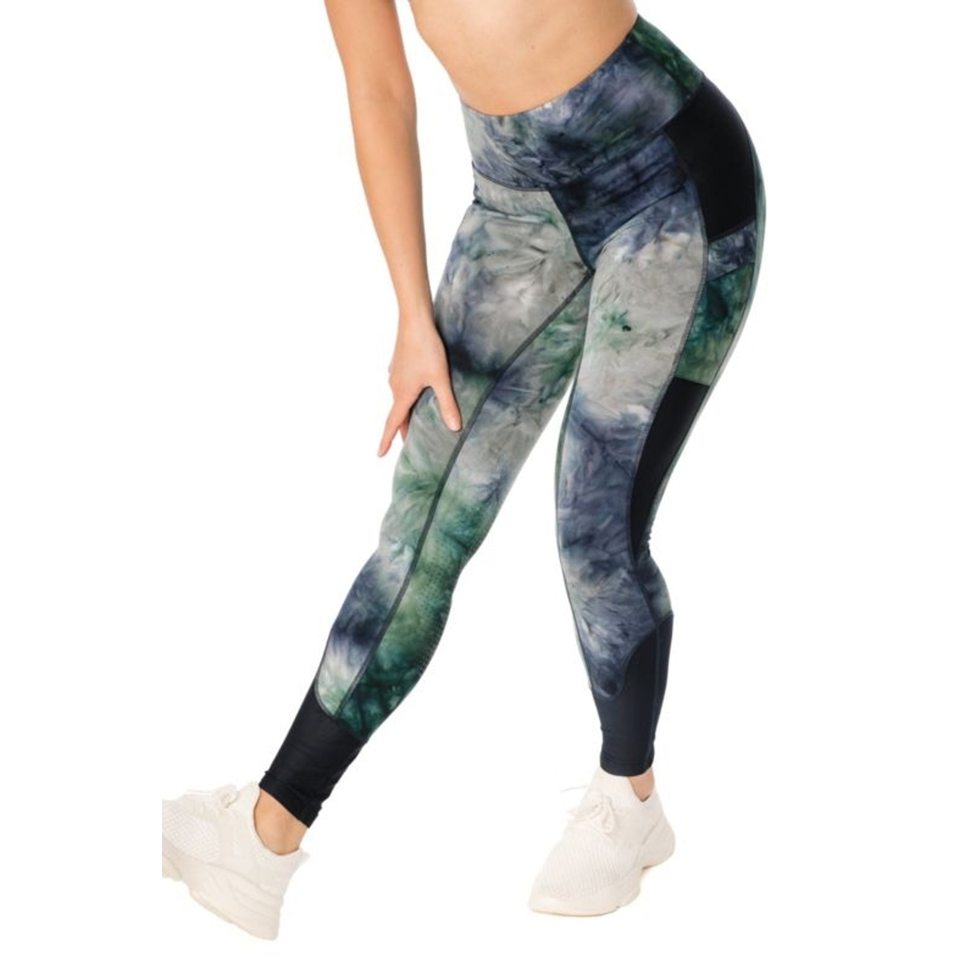 Horseware Ladies Silcon Riding Tights Large Green/