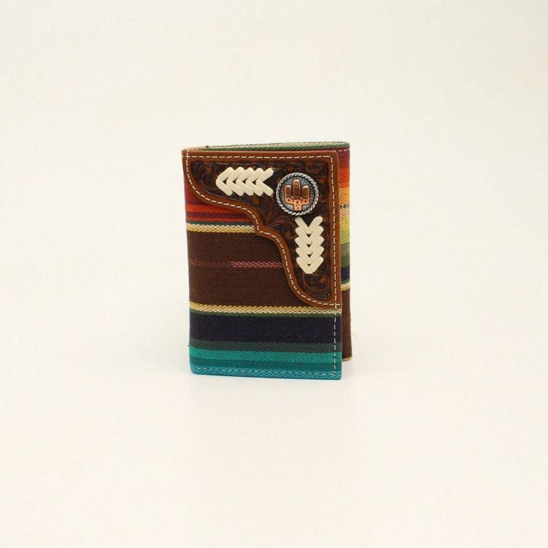 Nocona Mens TriFold Serape Wallet Brown