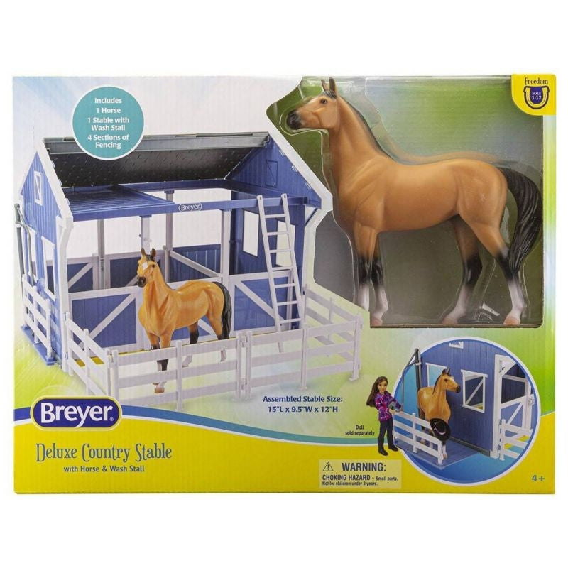 Breyer Deluxe Country Stable with Horse Wash Stall