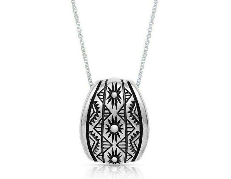 Montana Silversmiths Western Lines Curved Necklace