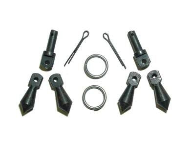 Metalab Black Jingle Bobs Key Ringsand Pins Brn