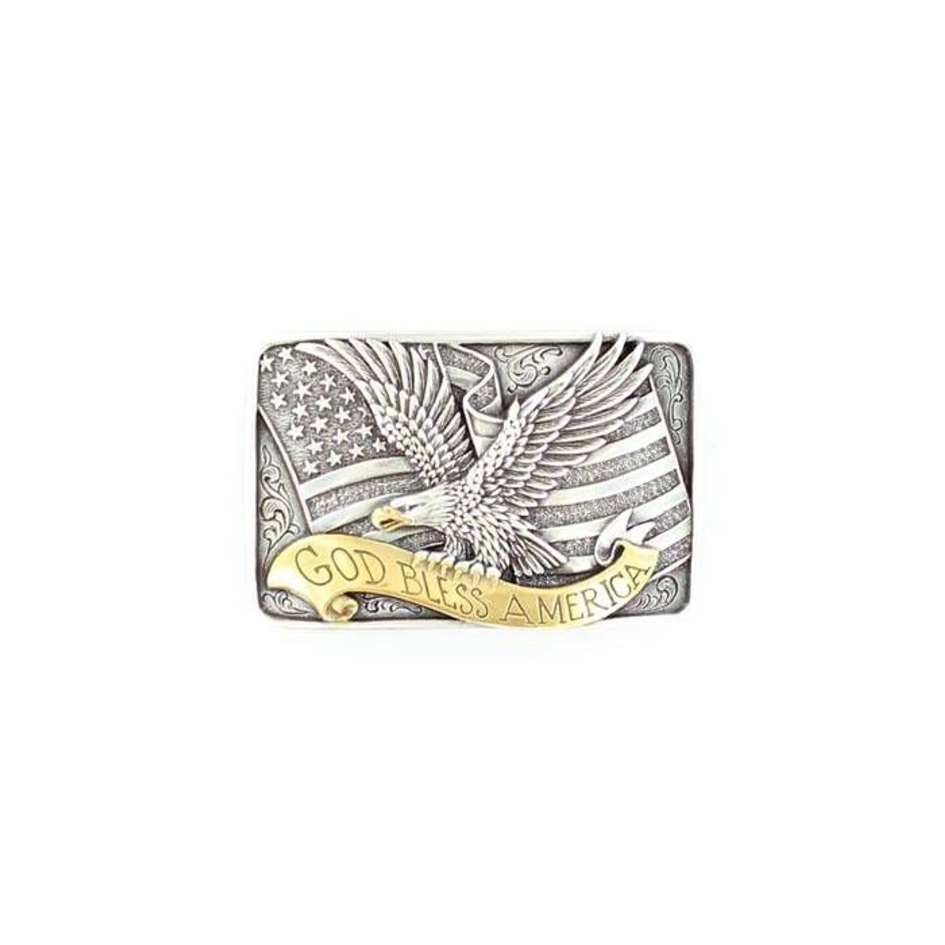 Nocona God Bless America Buckle