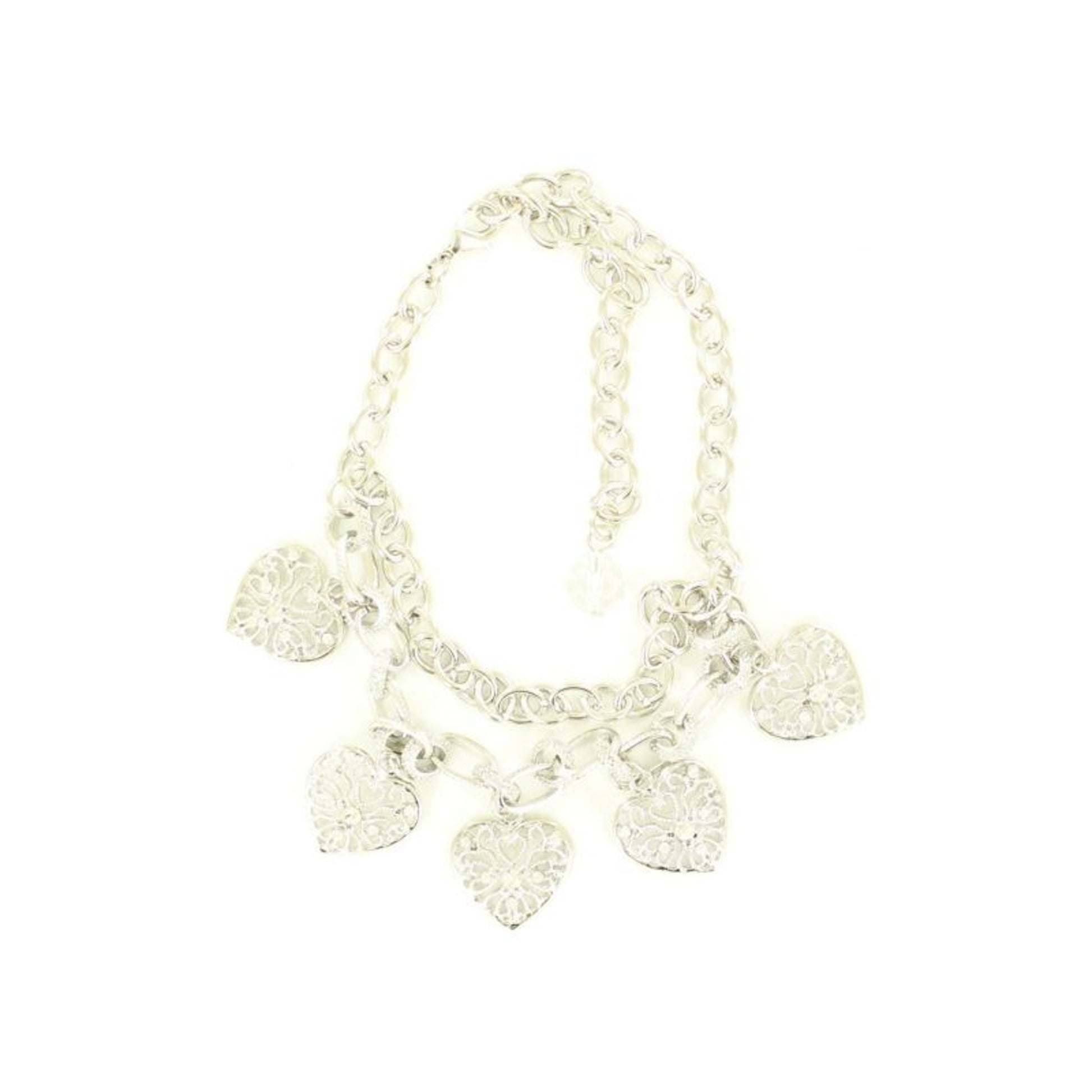 Blazin Roxx Heart And Charms Boot Bracelet