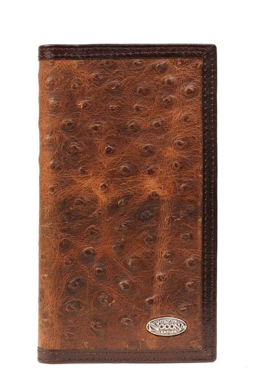 Nocona Mens Rodeo with Vintage Ostrich Black/White