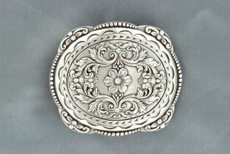 Nocona Ladies Floral/Rhinestone Fancy Buckle