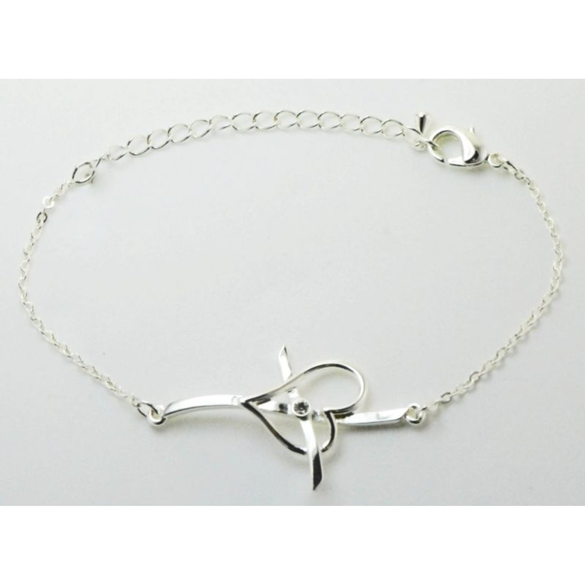 Western Edge Cross My Heart Crystal Bracelet
