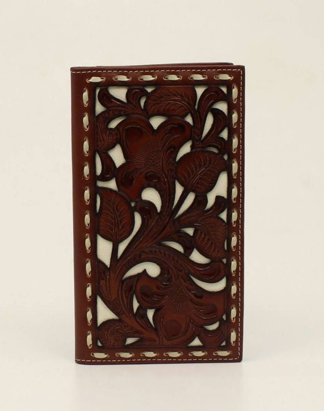 Nocona Rodeo Laced Wallet Black/White