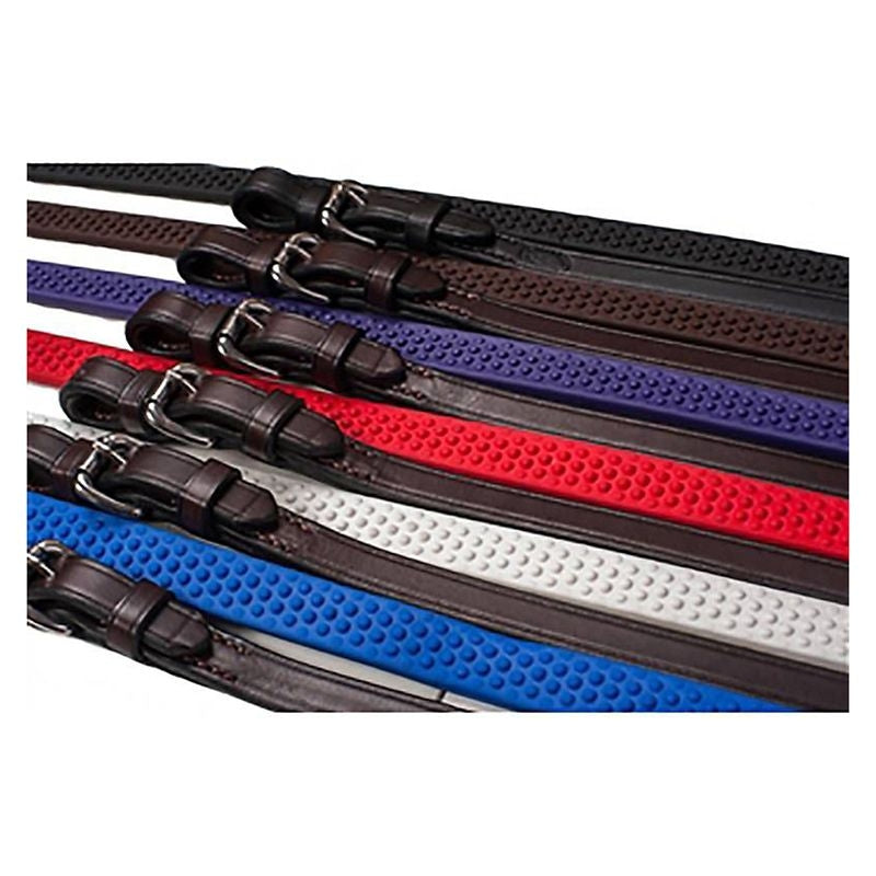 Nunn Finer Pony Soft Grip Rubber Reins Pony Havana