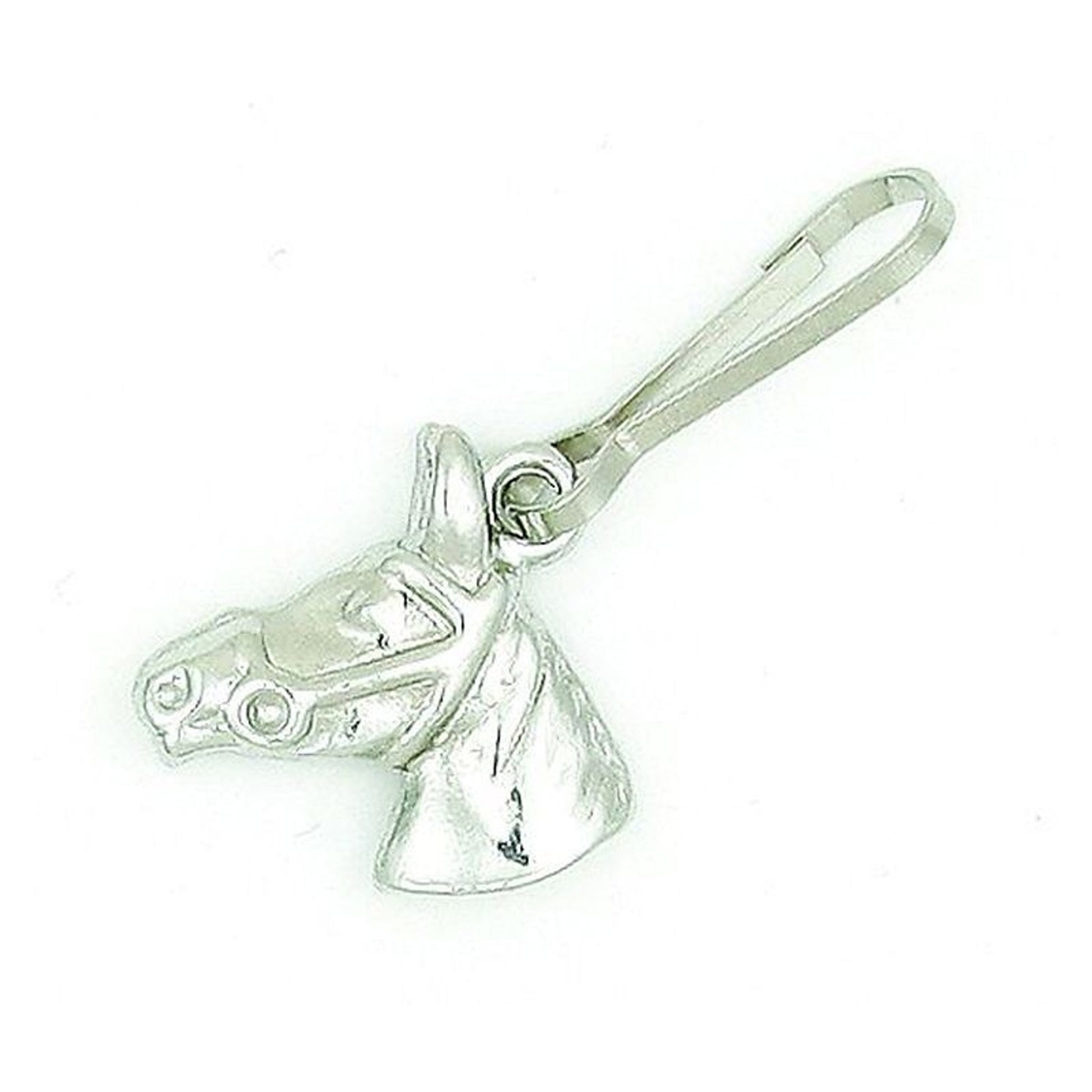 Finishing Touch Horse Head Zipper Pull Slv Finish