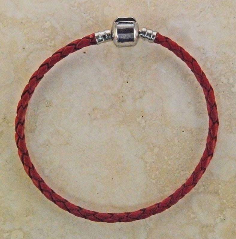Joppa Leather Bracelet 7 1/2in Black