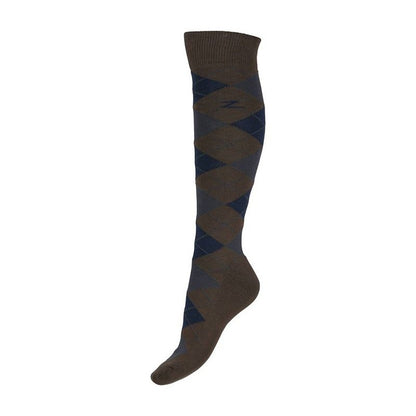 Horze Ladies Alana Checked Winter Socks 6-7.5 Afte