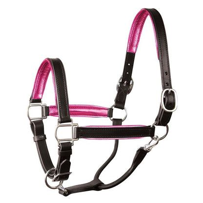 Perri's Soft Metallic Padded Leather Halter