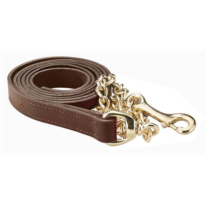 Perris Leather Lead with Chain