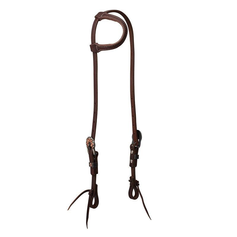 Weaver WorkingTack Copper Flower SlipEar Headstall