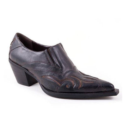 Roper Ladies Sarah Shorty Shoe Boots 10 Blk