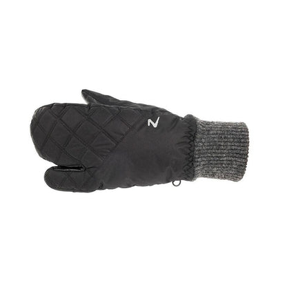 HorZe Padded 3-Finger Winter Mittens 6 Black