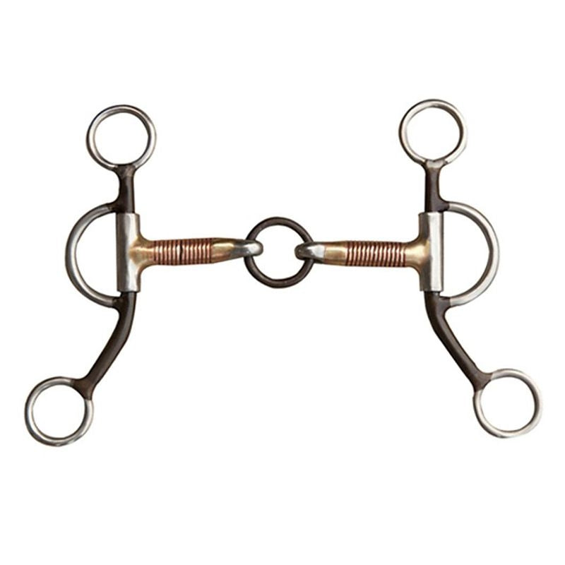 Copper Wrapped Lifesaver Jr Cow Horse Bit 5