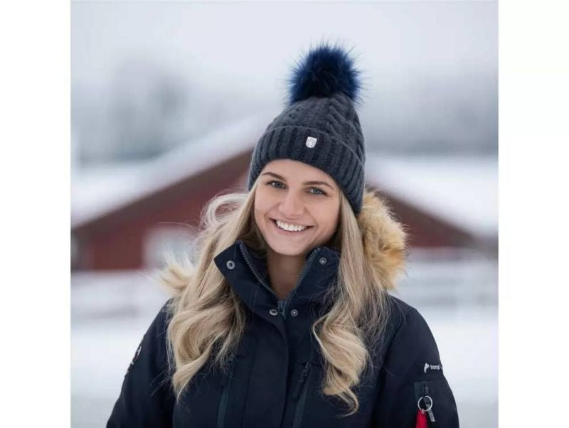 Horze Maddox Knitted Hat Dark Navy One Size