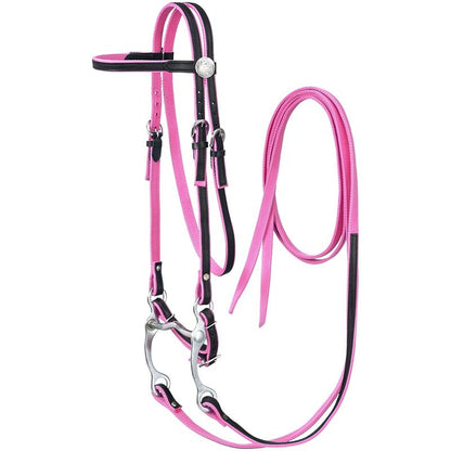 King Series Nylon Browband Bridle Leather