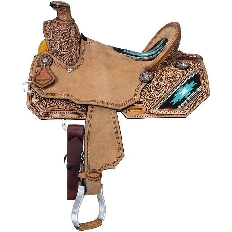 Silver Royal Youth Aztec Wade Saddle Pkg
