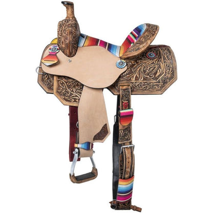 S Royal Yth Serape Barrel Saddle Pkg