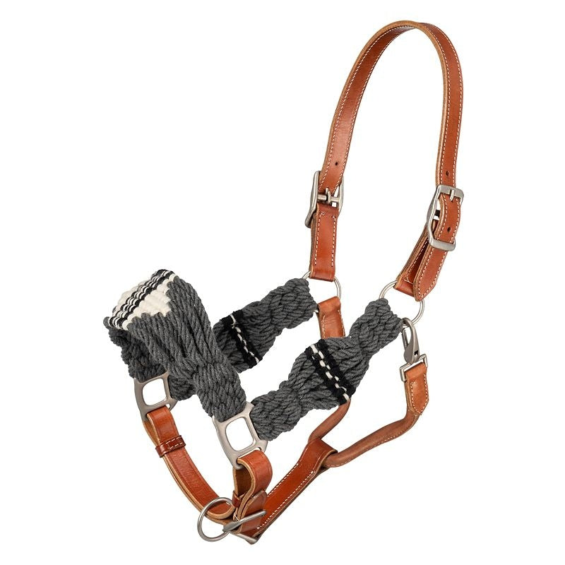 Tough1 Wool String Leather Halter